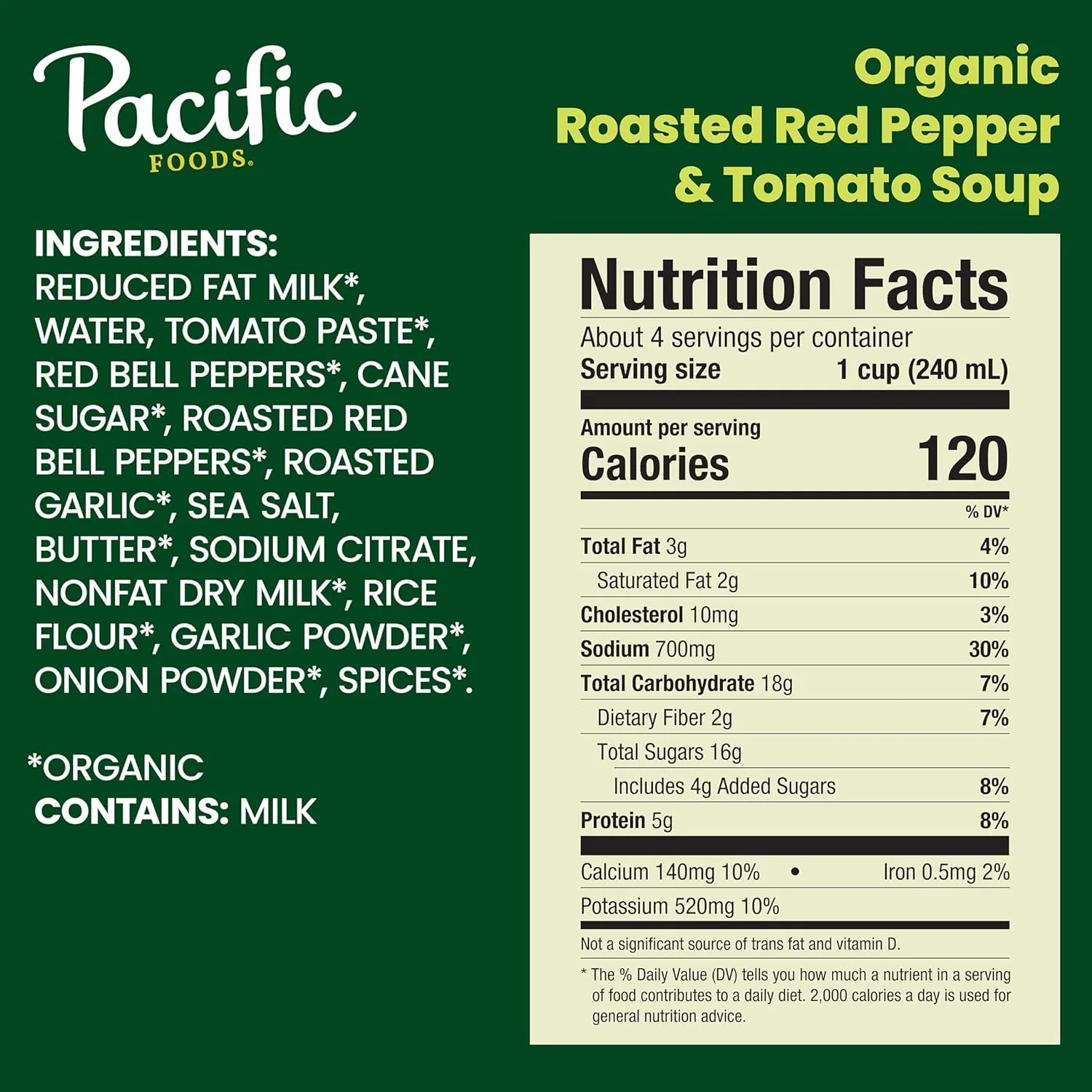 Organic Roasted Red Pepper & Tomato Creamy Soup - Image 4