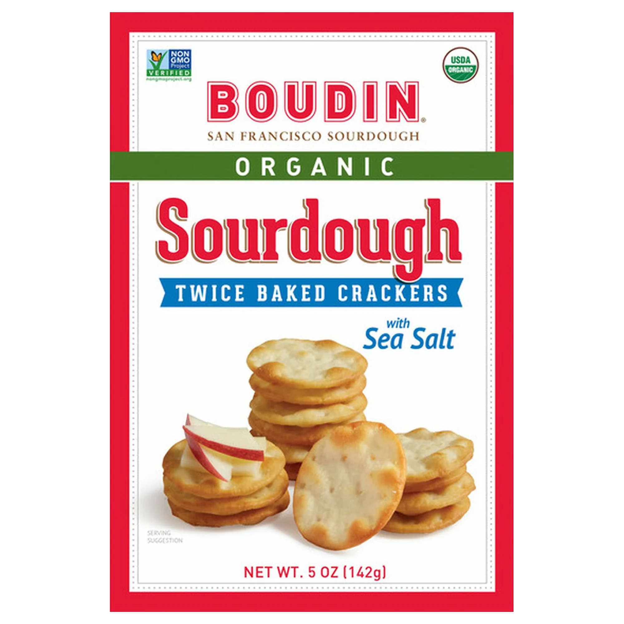 Sourdough Twice Baked Crackers with Sea Salt