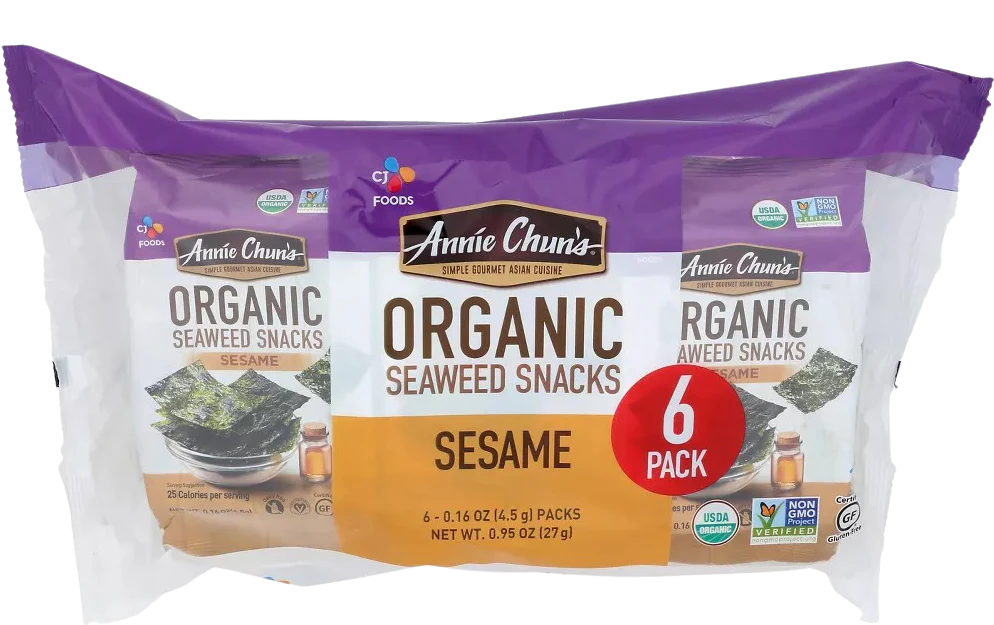 Organic Sesame Seaweed (6 Pack)