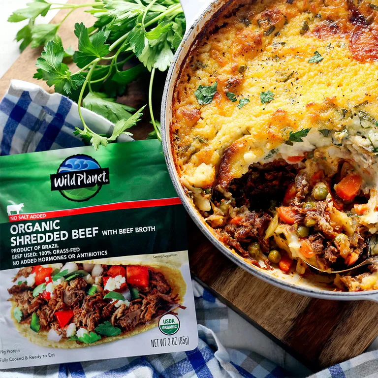 Organic Shredded Beef with Beef Broth (no salt added) (12 Pack) - Image 3