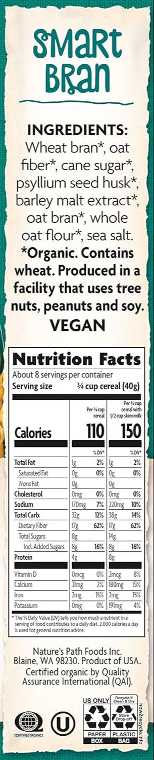 Organic SmartBran with Wheat Psyllium and OatBran - Image 3