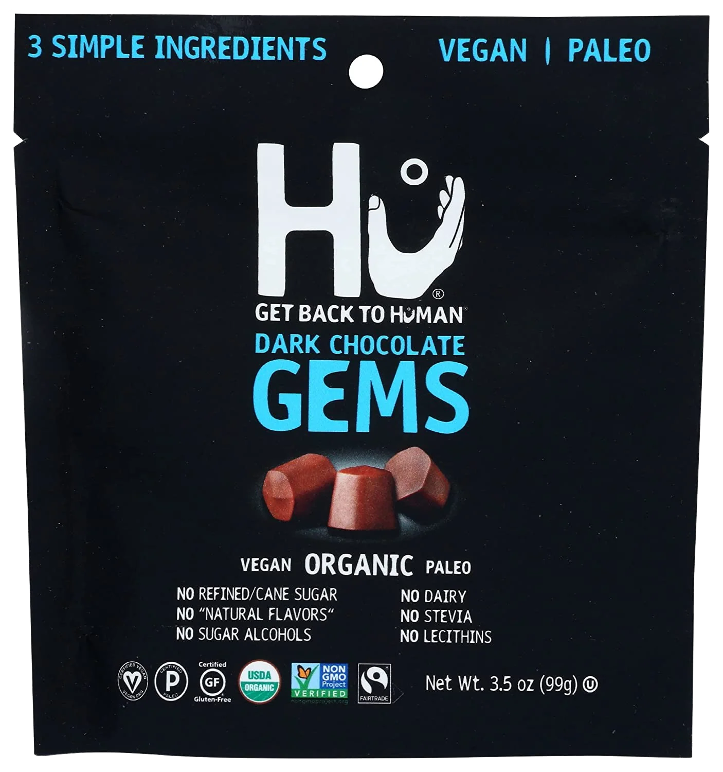 Organic Snacking & Baking Dark Chocolate Gems
