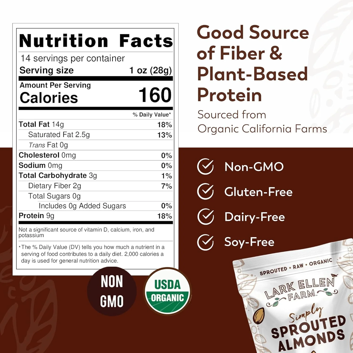 Organic Sprouted Almonds - Image 4