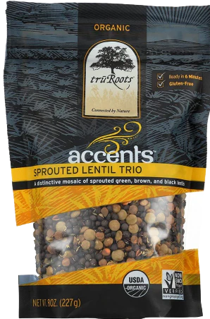 Organic Sprouted Lentil Trio