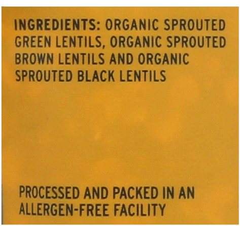 Organic Sprouted Lentil Trio - Image 3