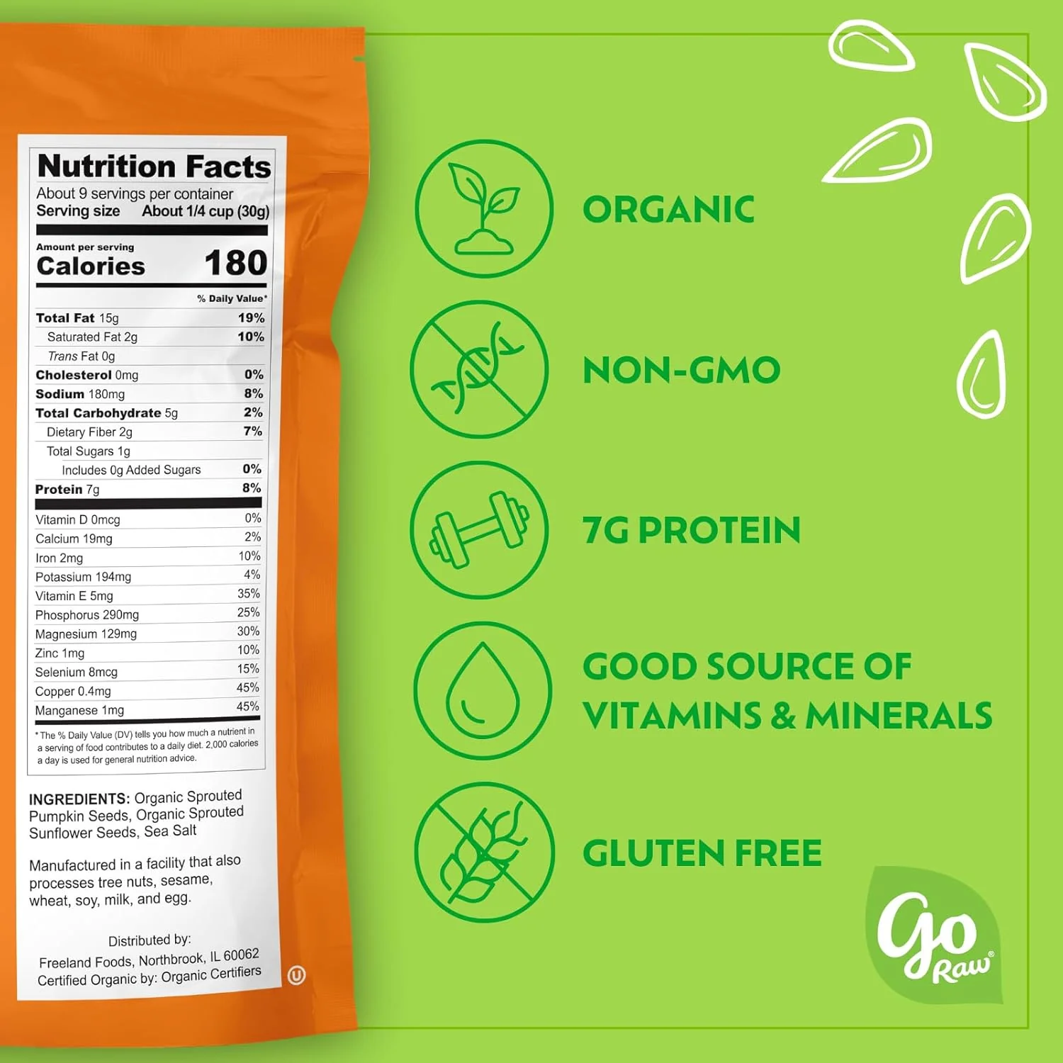 Organic Sprouted Sunflower & Pumpkin Seeds - Image 5