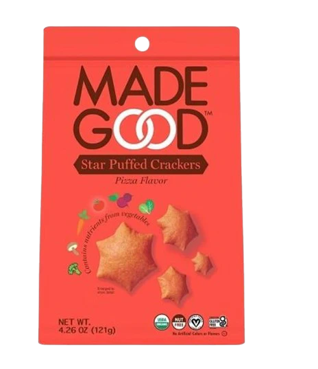 Organic Star Puffed Crackers- Pizza Flavor