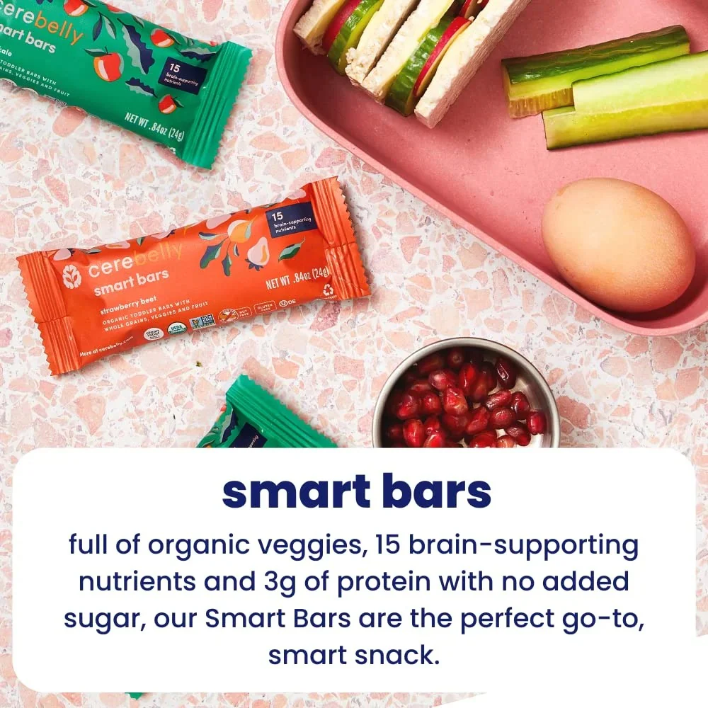 Organic Strawberry Beet Smart Snack Bars (5 CT) - Image 3