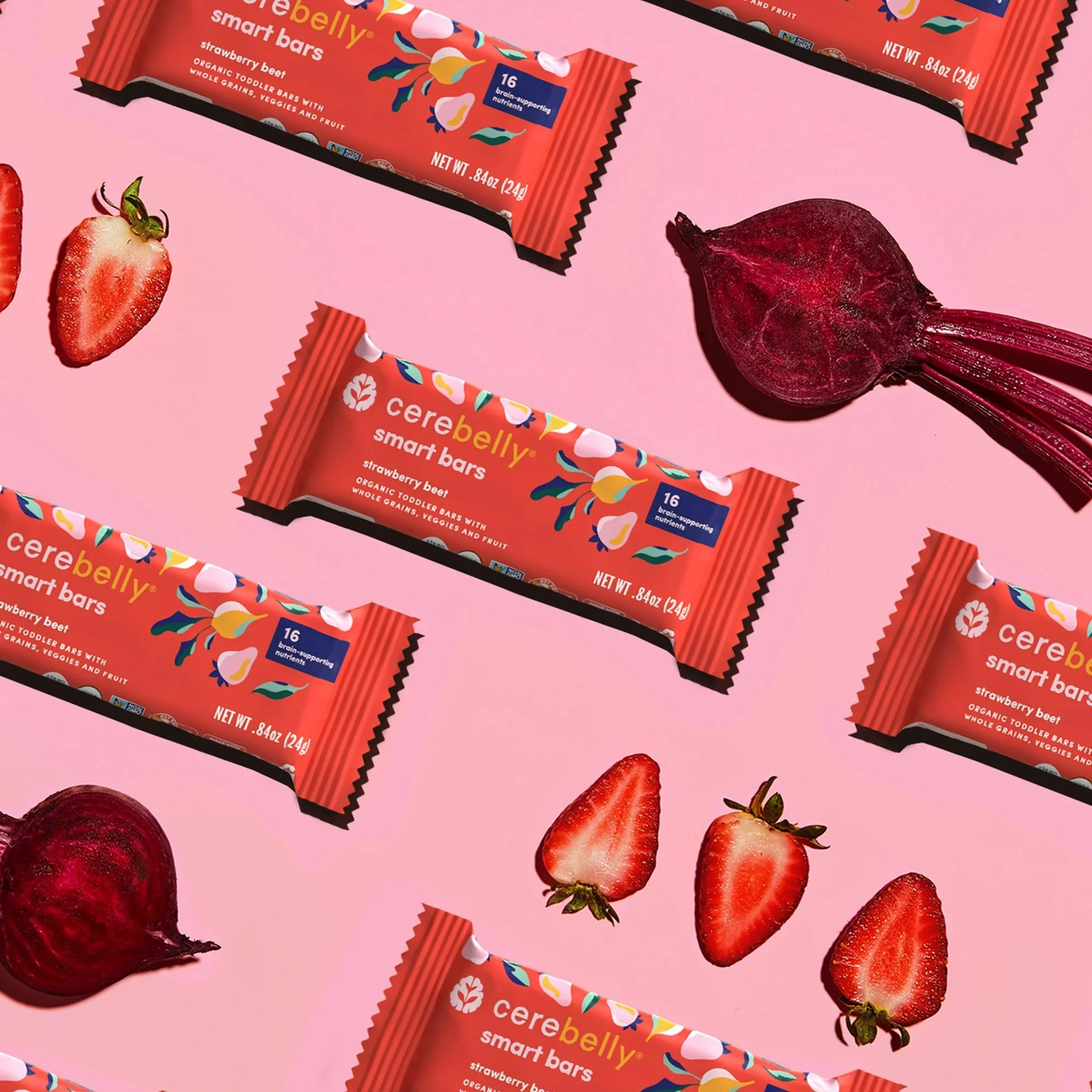 Organic Strawberry Beet Smart Snack Bars (5 CT) - Image 4