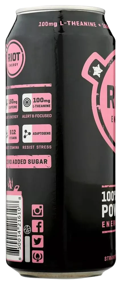 Organic Strawberry Lemon Energy Drink - Image 2