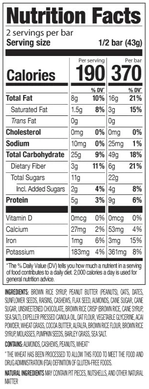Organic Superfood Slam Meal Bar (12 Pack) - Image 4