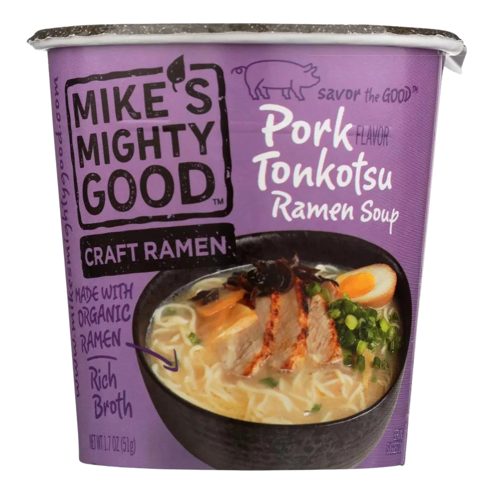 Organic Tonkotsu Pork Ramen Cup (6 Pack) - Image 2