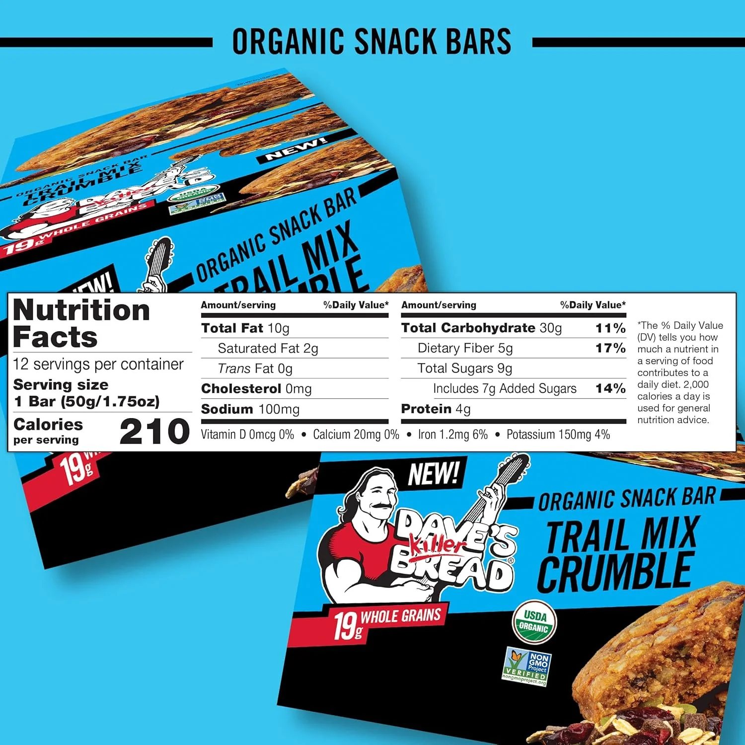 Organic Trail Mix Crumble Bar (12 CT) - Image 2