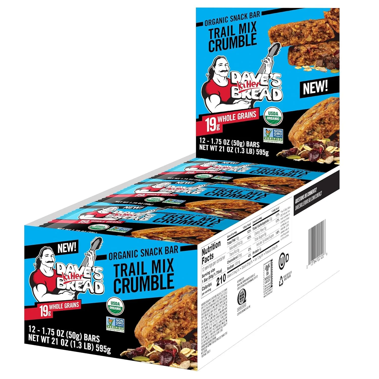 Organic Trail Mix Crumble Bar (12 CT) - Image 6