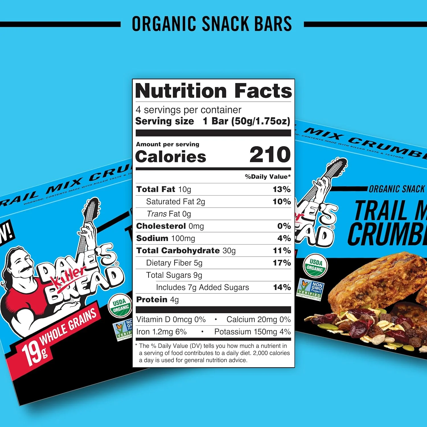 Organic Trail Mix Crumble Bars (4 CT) - Image 3