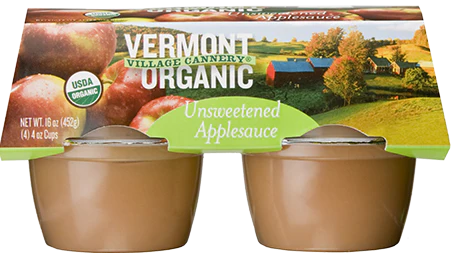 Organic Unsweetened Applesauce with Mixed Berries Cups