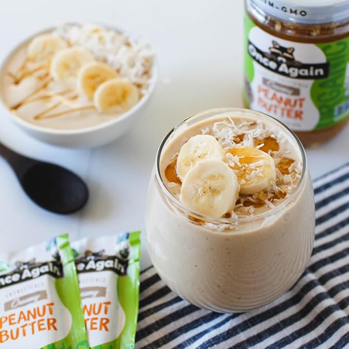 Organic Unsweetened Creamy Peanut Butter Squeeze (10 Pack) - Image 3