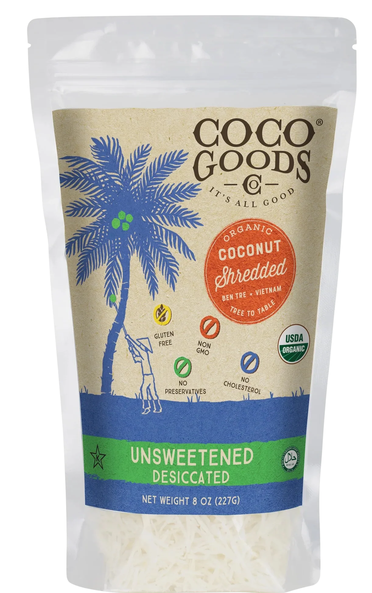 Organic Desiccated Shredded Coconut - Unsweetened