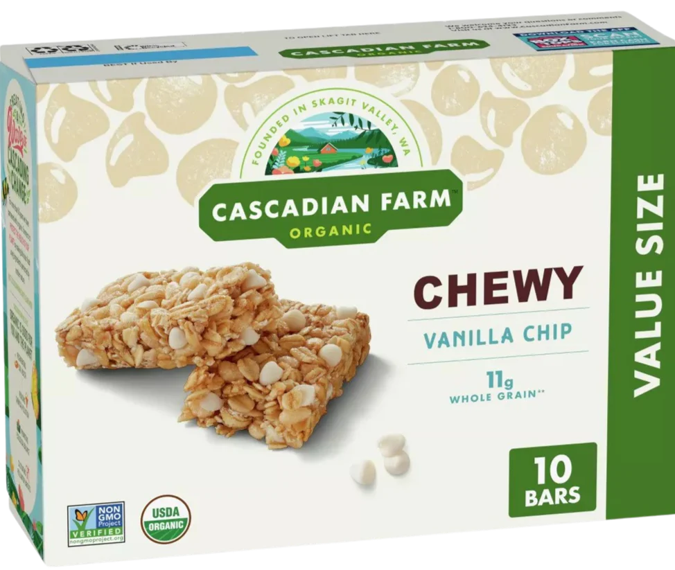 Organic Vanilla Chip Chewy Granola Bars (10 CT)