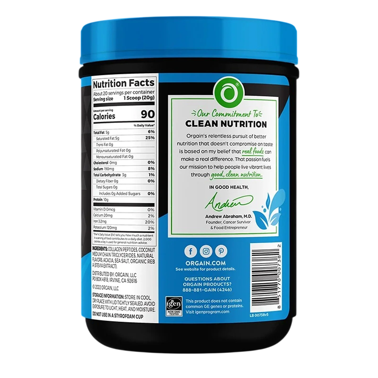 Organic Vanilla Collagen Protein Powder - Image 3