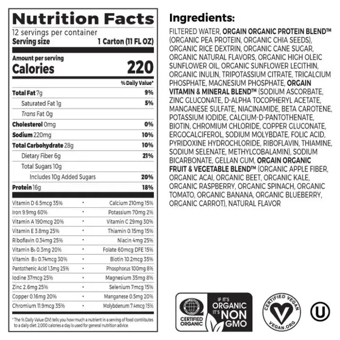 Organic Vanilla Protein Shake - Image 2