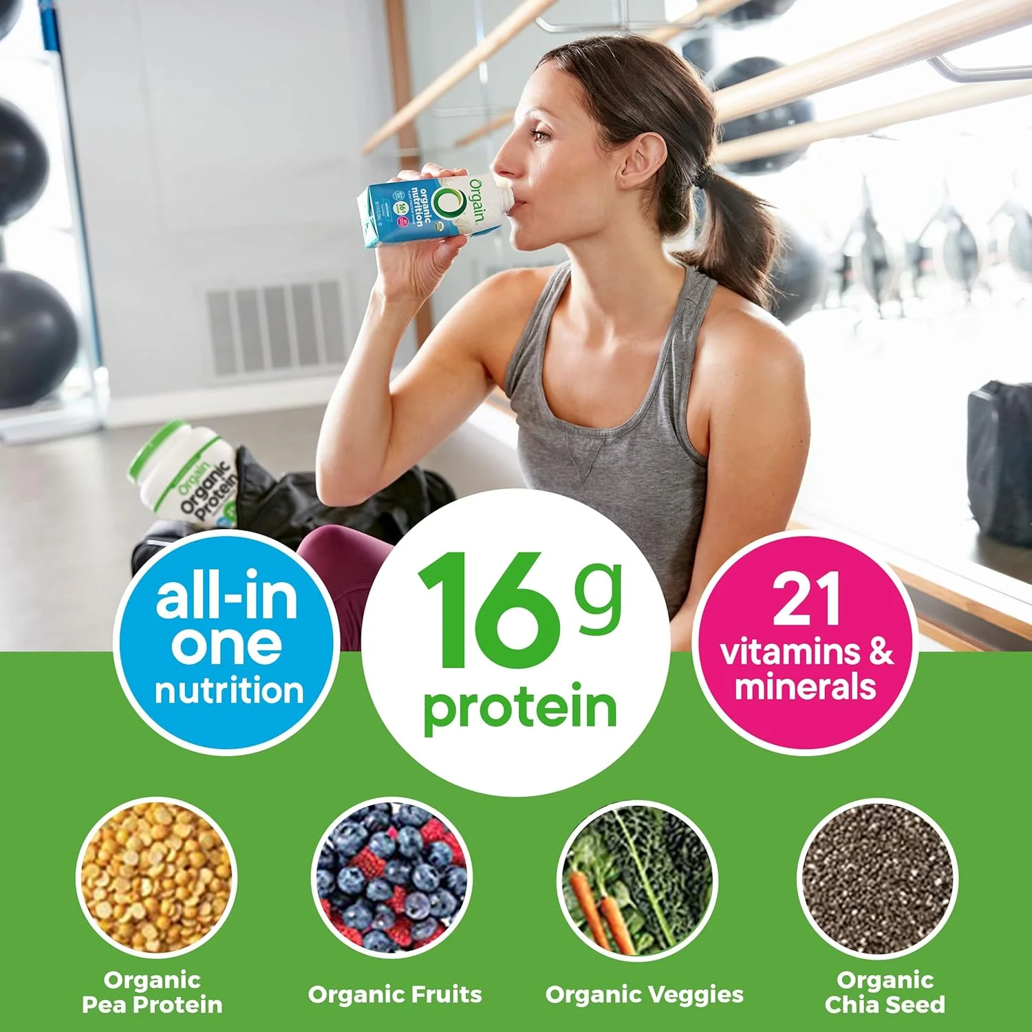 Organic Vanilla Bean Protein Shake (4 Pack) - Image 3