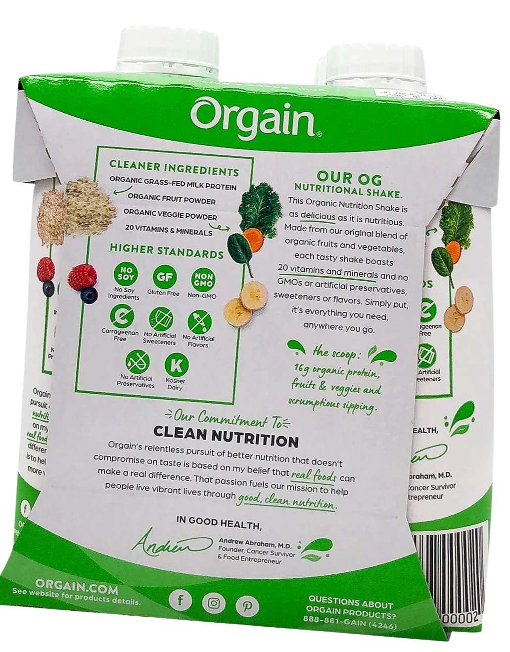 Organic Vanilla RTD Protein Shake (4 Pack) - Image 2