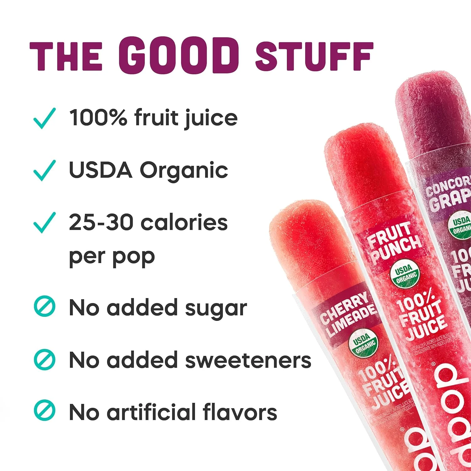 Organic Freezer Pops Variety Pack (20 CT) - Image 2