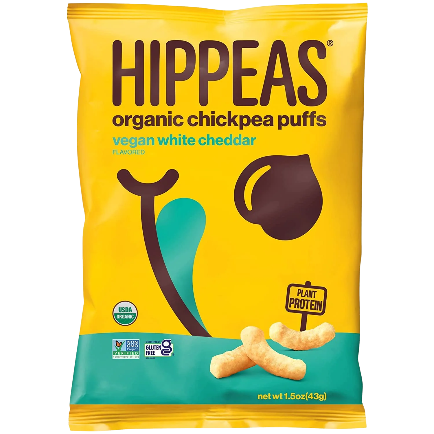 Organic Vegan White Cheddar Chickpea Puffs 6ct - Image 2