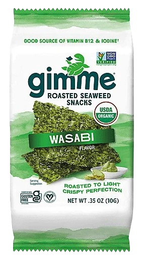 Organic Wasabi Roasted Seaweed Snack