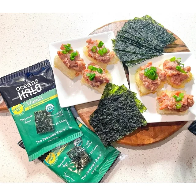 Organic Wasabi Trayless Seaweed Snacks (5 Pack) - Image 3