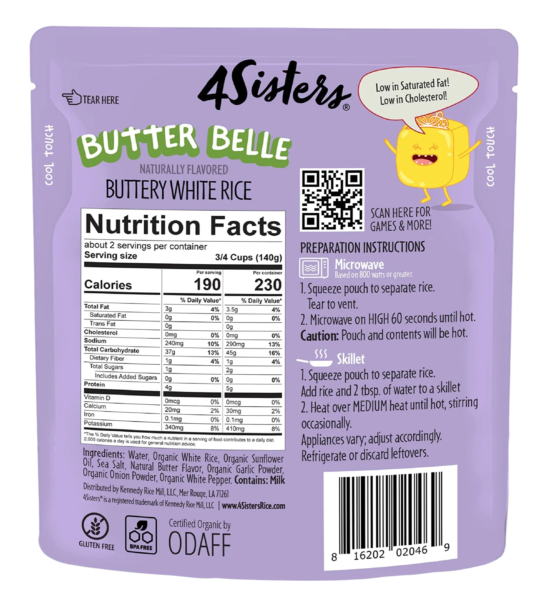Organic White Buttery Rice RTE (12 Pack) - Image 3