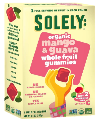 Organic Whole Fruit Gummies Mango & Guava