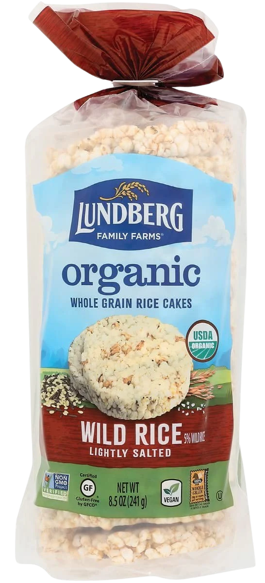 Organic Whole Grain Rice Cakes Wild Rice Pack - Lightly Salted