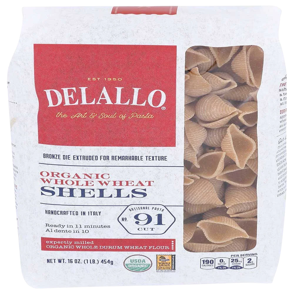 Organic Whole Wheat Shell Pasta
