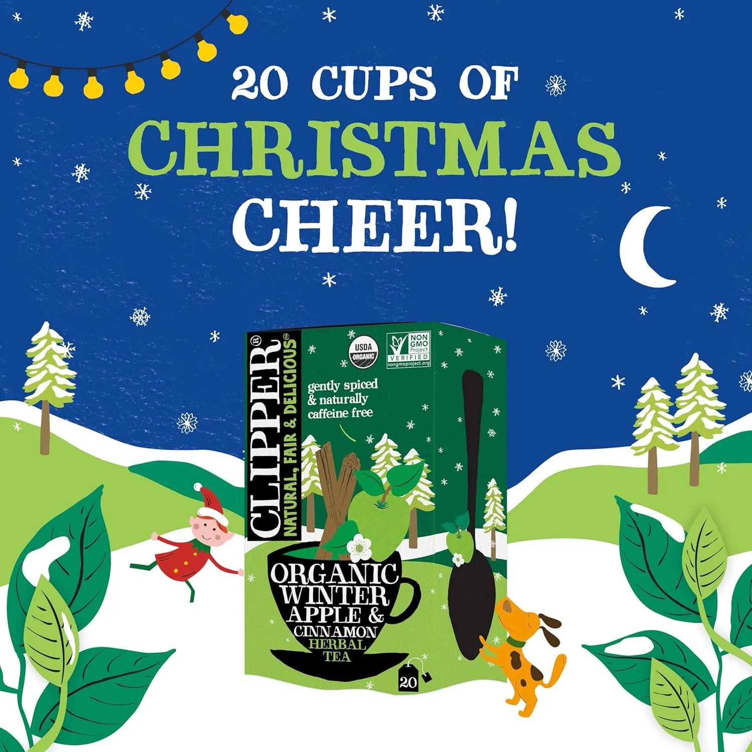 Organic Winter Apple and Cinnamon Herbal Tea (20 CT) - Image 2