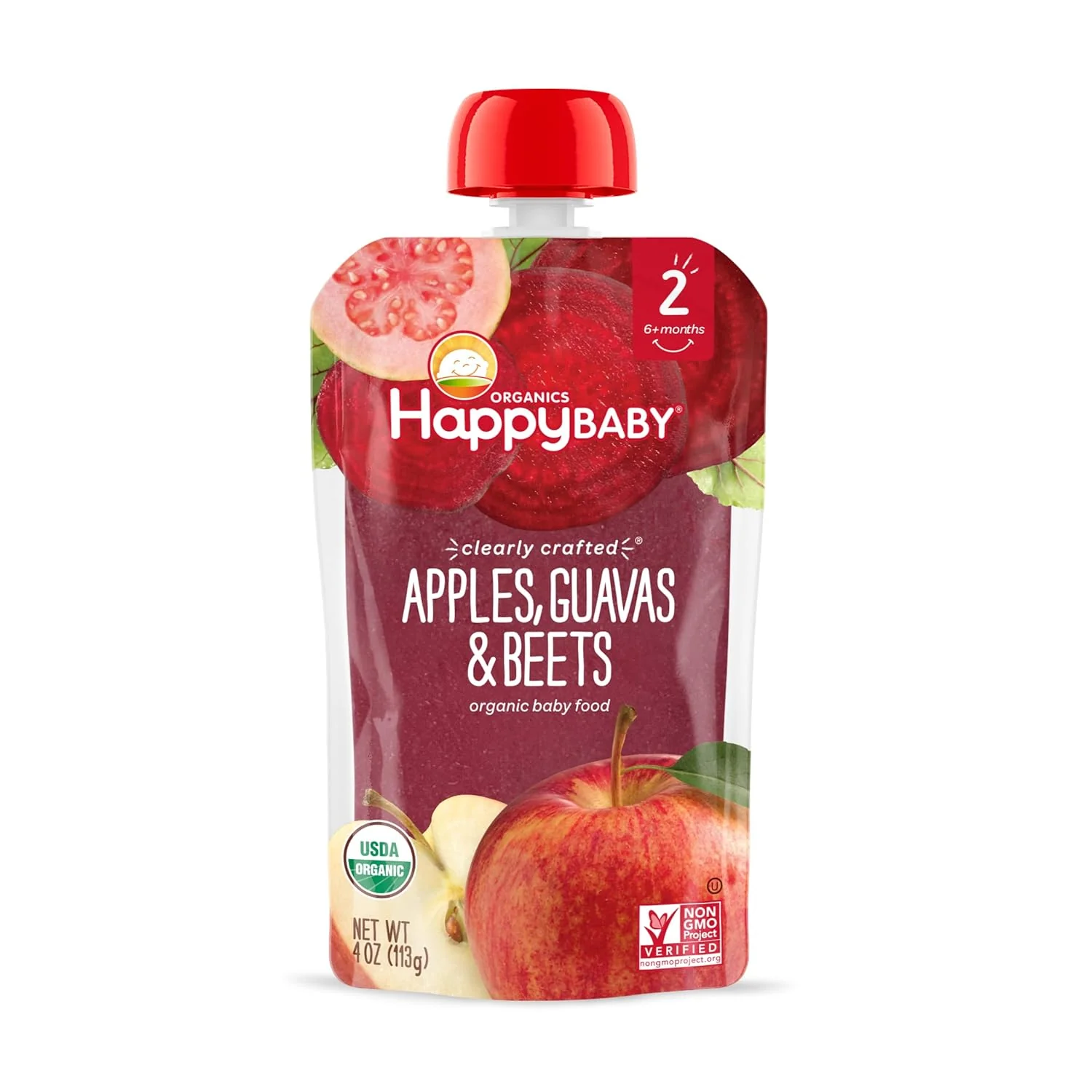 Organics Clearly Crafted Stage 2 Apples, Guavas & Beets (16 CT) - Image 2