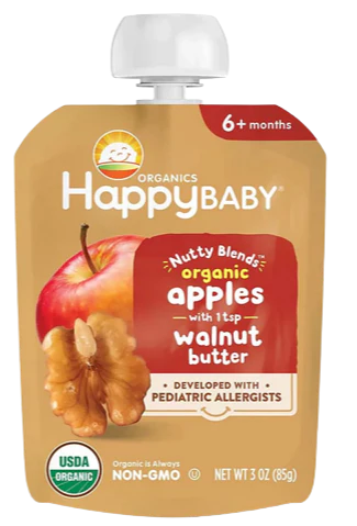 Organics Nutty Blends Apples with Walnut Butter Baby Food (16 Pack) - Image 2