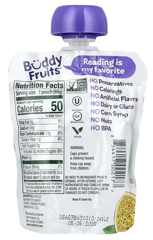 Original Apple & Multifruit Fruit Pouch (18 Pack) - Image 3
