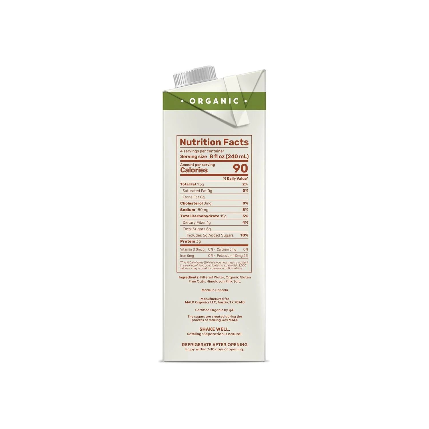 Organic Original Oat Milk Shelf Stable - Image 3