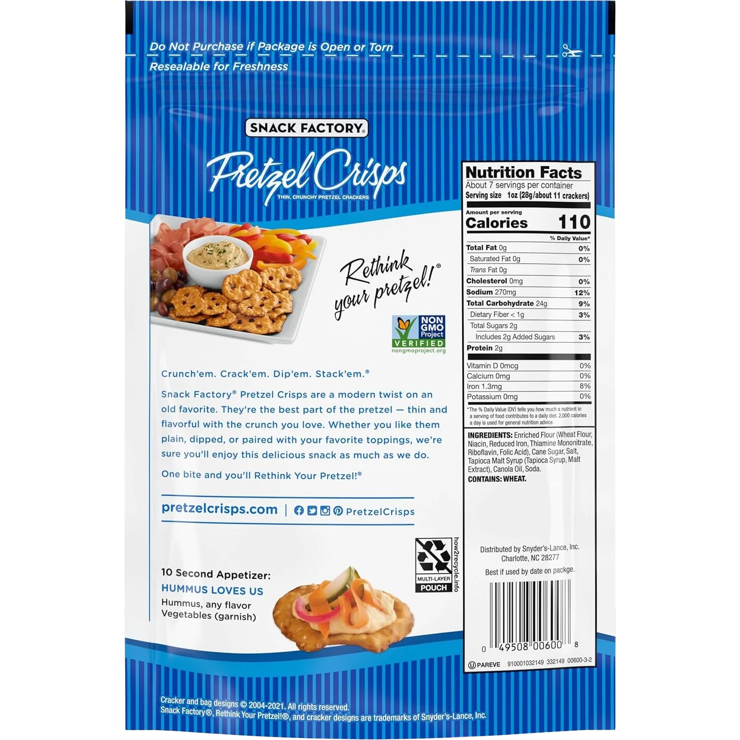 Original Pretzel Crisps (10 Pack) - Image 3