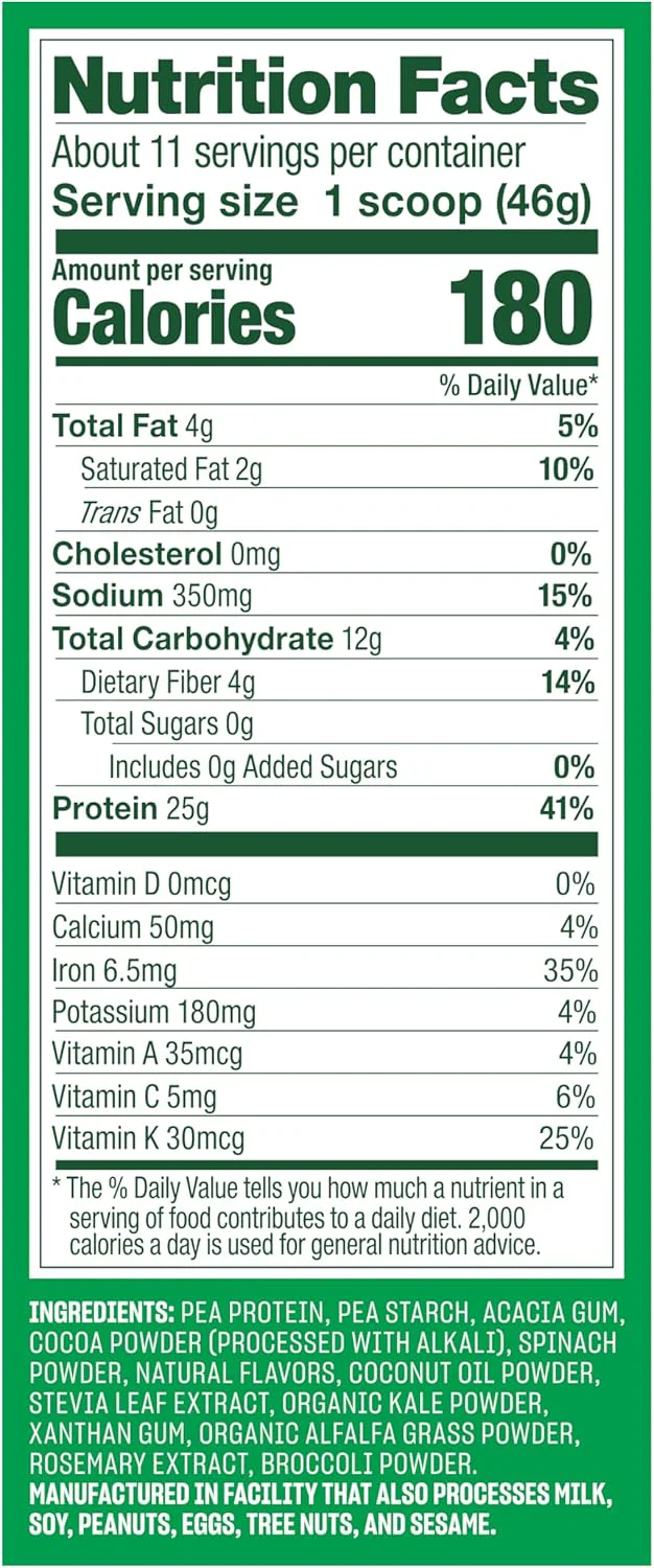 Original Protein Greens Creamy Chocolate Powder - Image 2