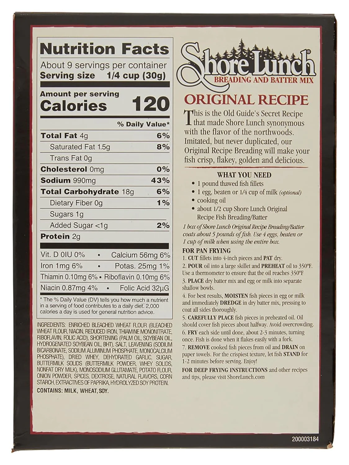 Original Recipe Fish Breading & Batter Mix - Image 2