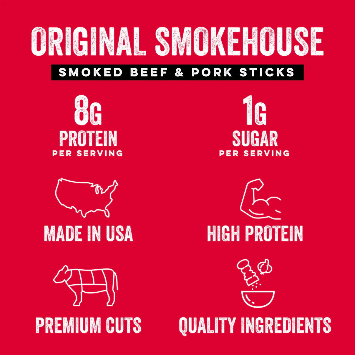 Original Smokehouse Snack Sticks Jerky (24 Pack) - Image 2