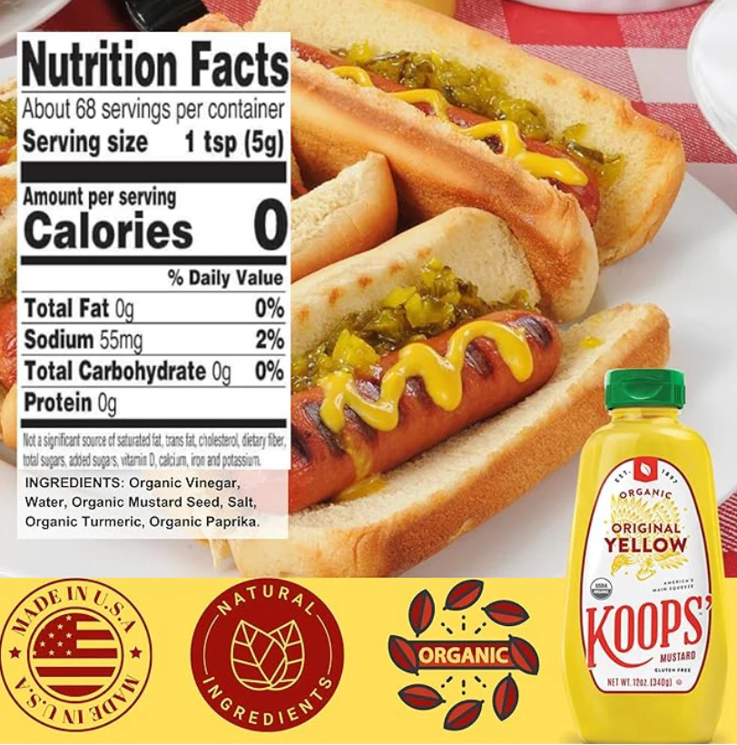 Organic Original Yellow Mustard - Image 2