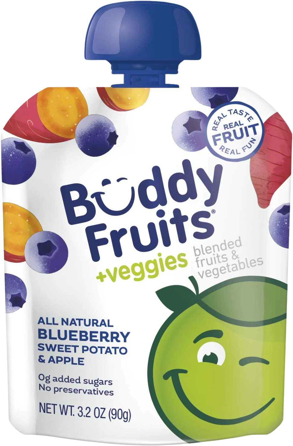 Originals Apple and Blueberry Fruit Pouch (18 Pack) - Image 2