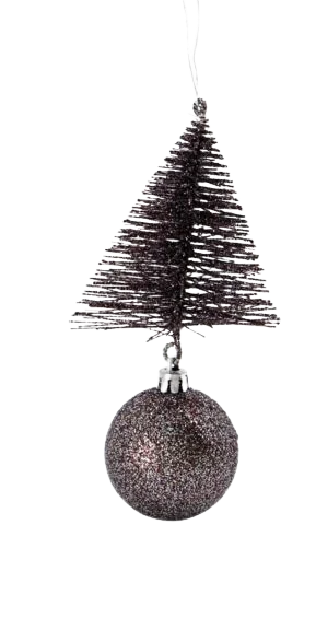 Ornament Tree & Bell - Mahogany (12 Pack) - Image 2