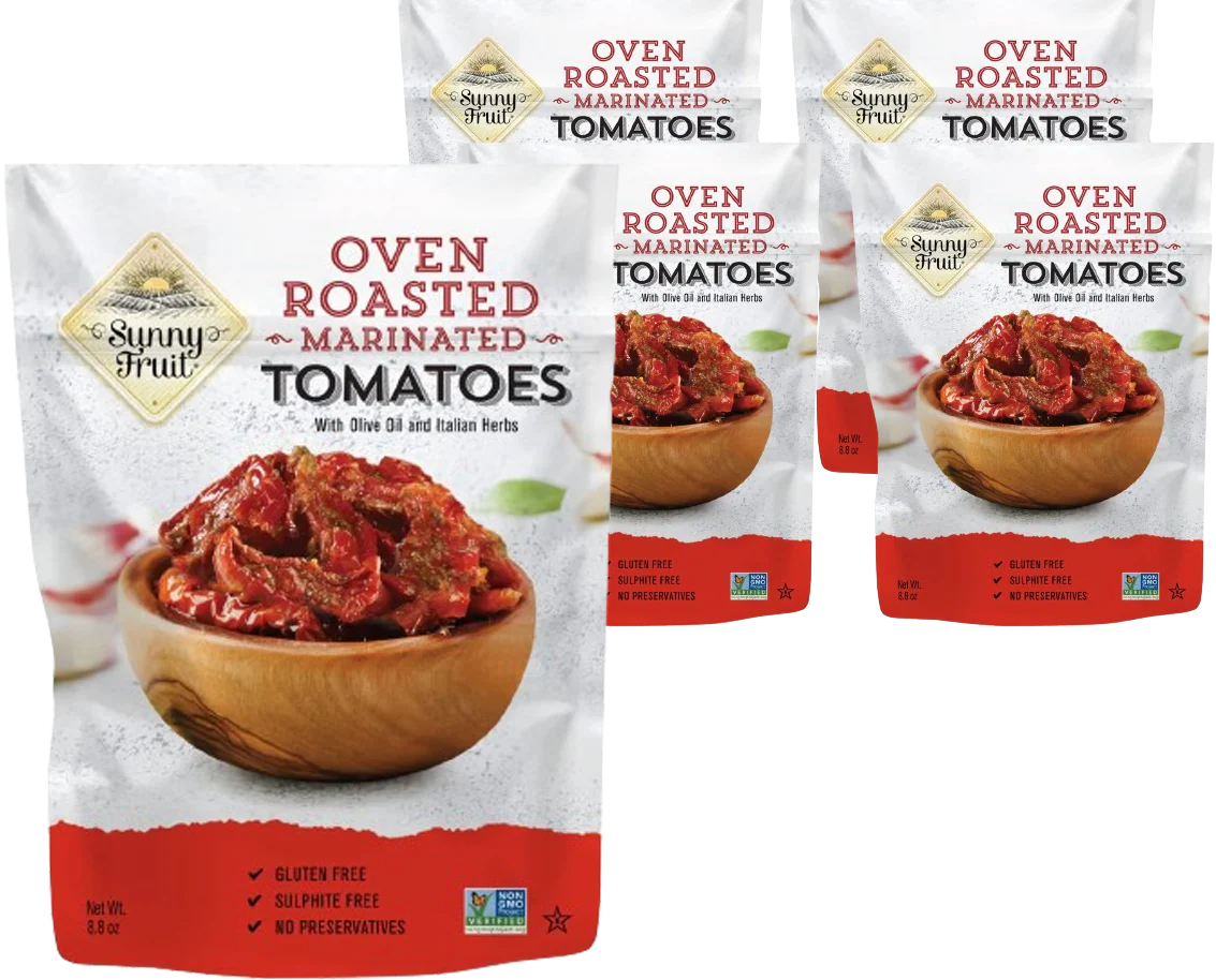 Marinated Tomatoes with Olive Oil and Italian Herbs (4 Pouches)