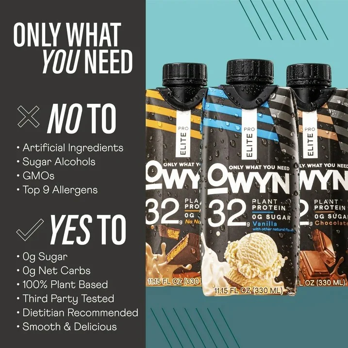 OWYN Pro Elite Chocolate Protein Drink (4 CT) - Image 4