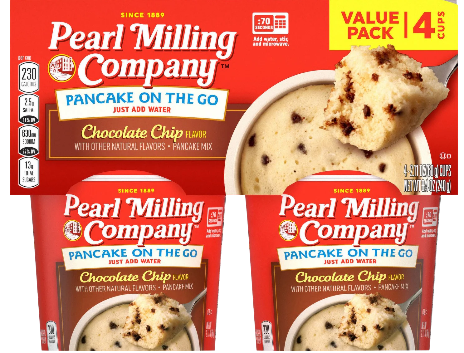 Pancake on the Go - Chocolate Chip (4 Pack)
